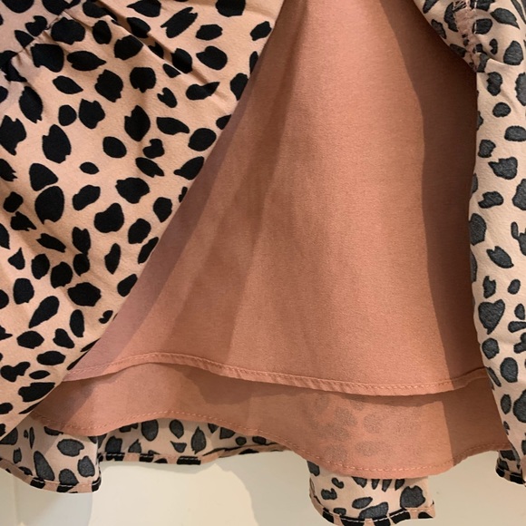 Tussah Ivana Mini Dress in Nude Spot - Size 12 - Picture 14 of 14